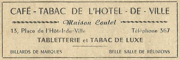 Café de la Poste et de l'Hôtel-de-Ville (Maison Coutet)