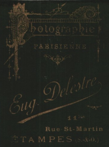 Carte de visite éditée par Eugène Delestre