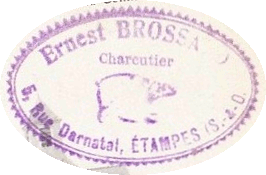 Tampon d'Ernest Brossard vers 1917