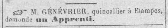 Annonce Genévrier (1888)