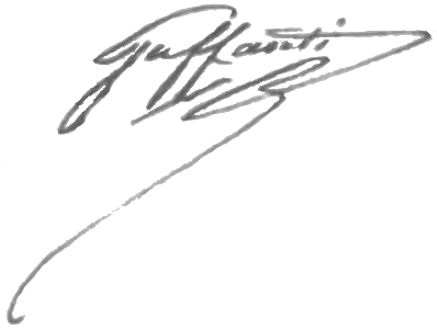 Signature de Guffanti en 1838