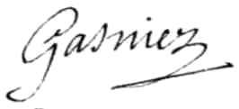 Signature de Denis Gasnier en 1737