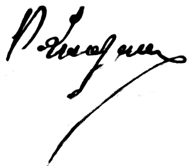 Signature de Lagrue en 1901
