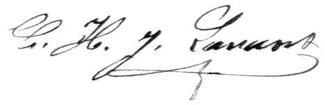 Signature de Lavant en 1885