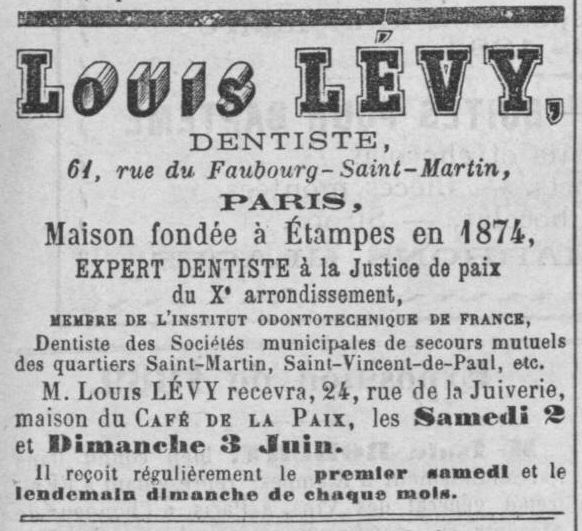 Réclame Lévy (1888)