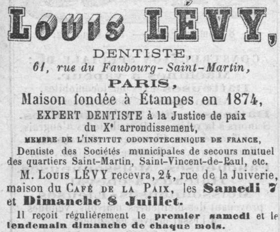 Réclame Lévy (1888)