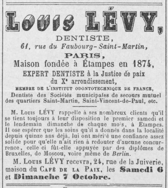 Réclame Lévy (1888)
