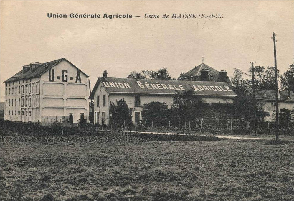 Usine de l'Union Générale Agricole de Maisse (clichés d'Eugène Rameau)