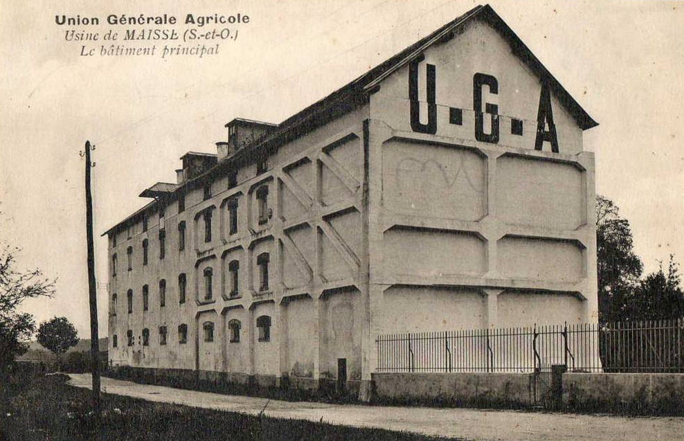 Usine de l'Union Générale Agricole de Maisse (clichés d'Eugène Rameau)