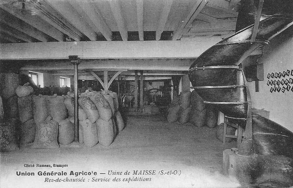 Usine de l'Union Générale Agricole de Maisse (clichés d'Eugène Rameau)