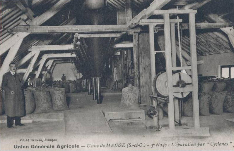 Usine de l'Union Générale Agricole de Maisse (clichés d'Eugène Rameau)