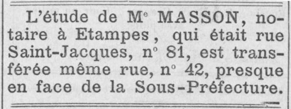 Annonce Masson (1888)
