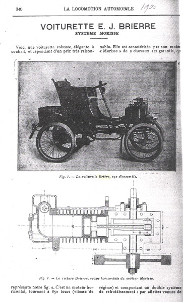 La voiturette Brierre