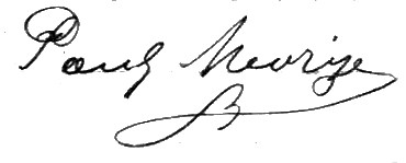 Signature de Paul Morize en 1904