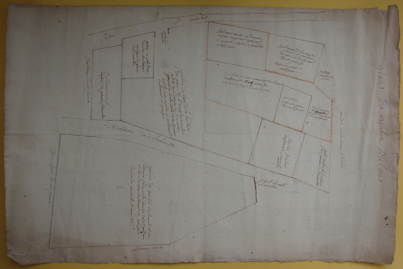 Deuxième plan XVIIIe du moulin Braban (AME 6Fi 6-1)