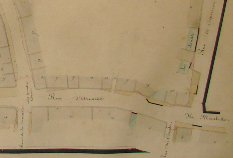 Plan des environs de 1840 (Archives municipales)