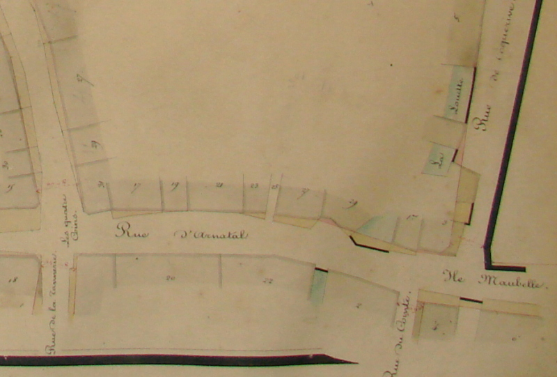 Plan des environs de 1840 (Archives municipales)