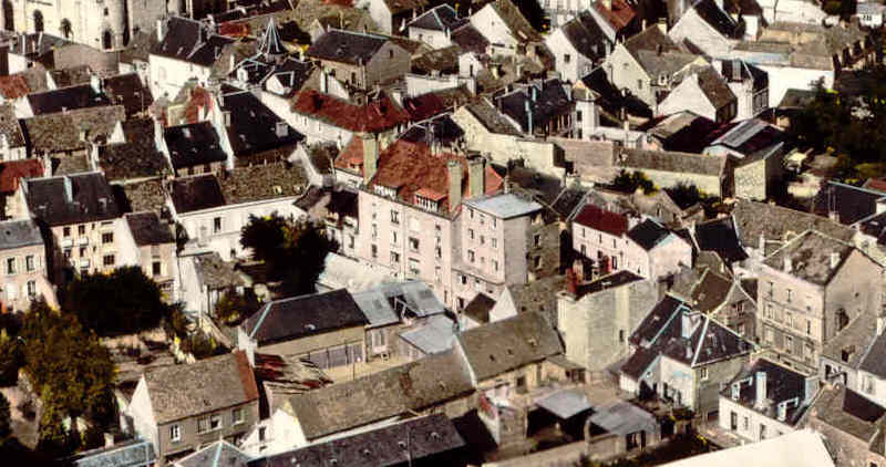 Le moulin Darnatal vu du ciel vers 1965 (cliché Combier)