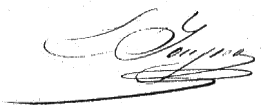 Signature d'Edouard Jousset en 1864