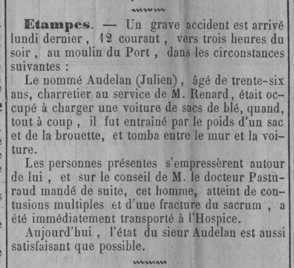 Abeille d'Etampes du 17 août 1889