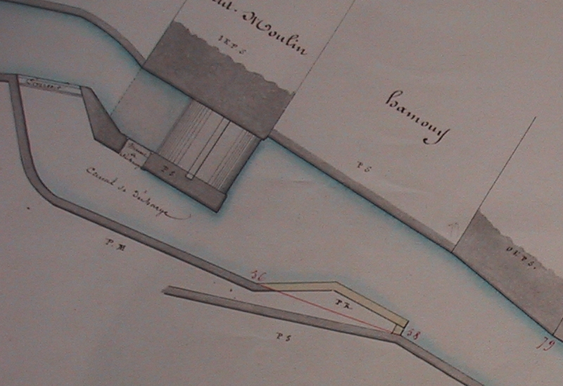 Plan des environs de 1860 conservé aux Archives départementales de l'Essonne (cliché Frédéric Gatineau)