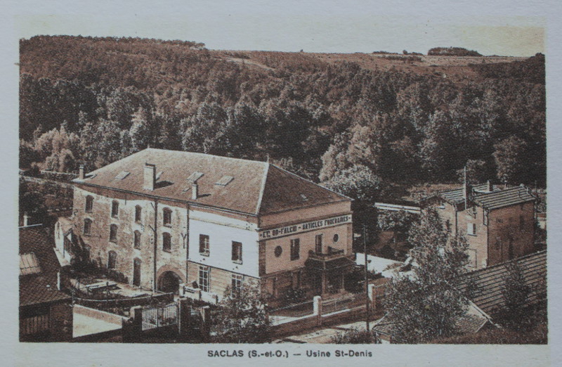 Les établissements Falchi au moulin Saint-Denis de Saclas en 1934