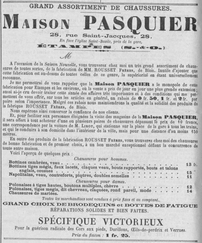 Réclame Pasquier (1888)