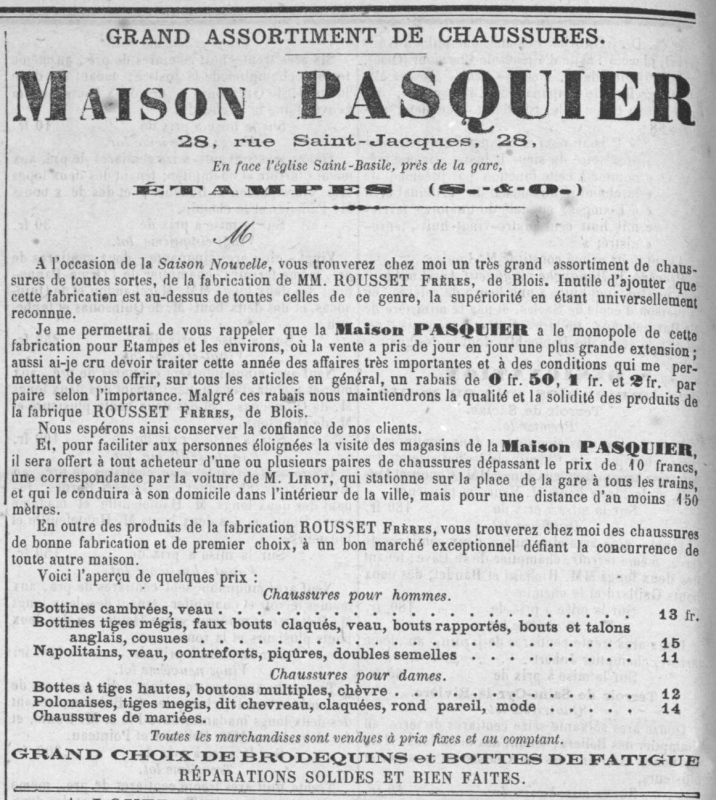 Réclame Pasquier (1888)