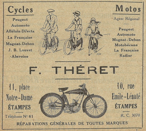 Réclame de F. Théret (1935)