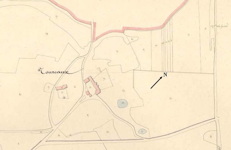 Tuilerie de Toureau sur le plan du cadastre de 1825