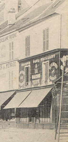 La Maison Paul Vaillant, dite la Maison Verte, en 1908 (cpa ELD n°2)