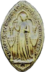 Sceau de Jeanne de Châtillon (1271, © Sigillum)
