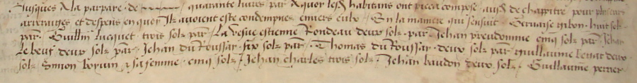 Liste des bourgeois de la Franchise Saint-Gilles en 1571