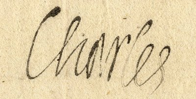 Signature de la Lettre de Charles IX aux Etampois