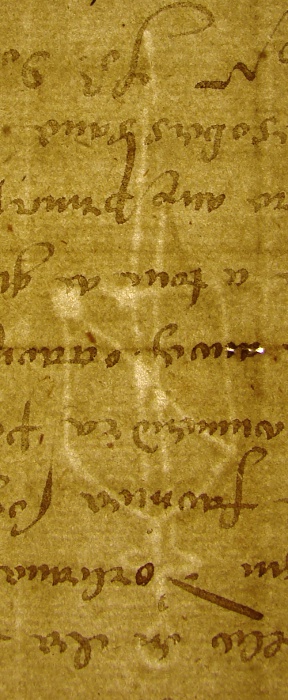 Filigrane du papier utilisé par la missive de Charles IX
