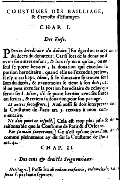 Notes de Du Moulin (édition de 1681)