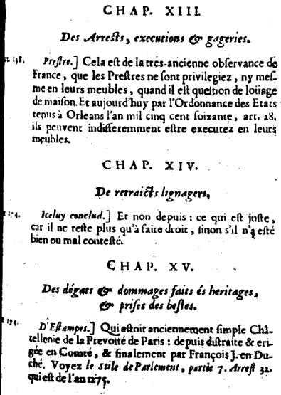 Notes de Du Moulin (édition de 1681)