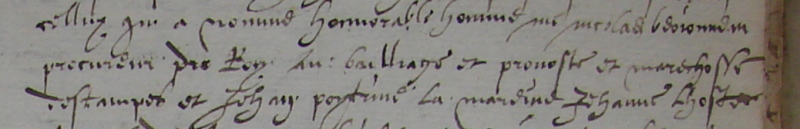 Nicolas Berjonneau parrain le 3 juin 1587 à Saint-Gilles
