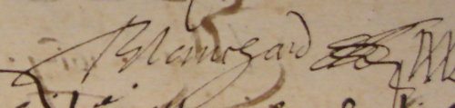 Isaac Blanchard parrain à Saint-Gilles (17 mai 1617)