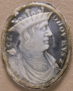Clovis II selon un camée du 17e siècle (© BNF)