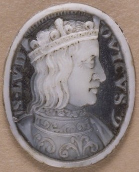 Saint Louis IX d'après un camée des années 1630