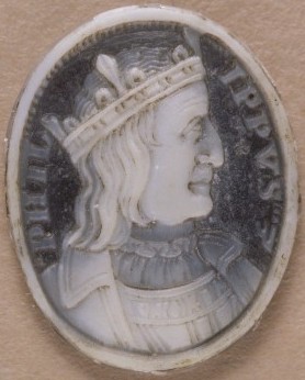 Philippe III le Hardi, roi de 1270 à 1285 (camée des années 1630)