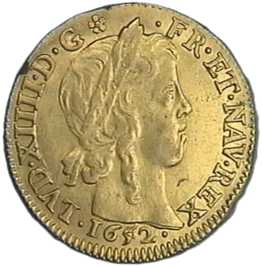 Louis d'or dit à la mèche longue (Rouen, 1652)