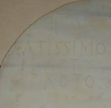 Inscription paléochrétienne du IVe siècle de San Canzian d'Isonzo