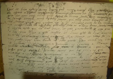 Manuscrit de Pierre Fourrier