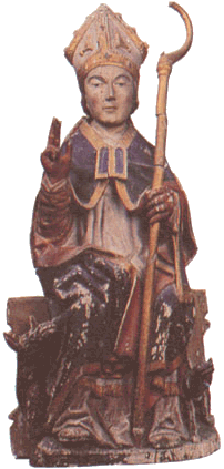 Une Statue de saint Médard (origine non identifiée)