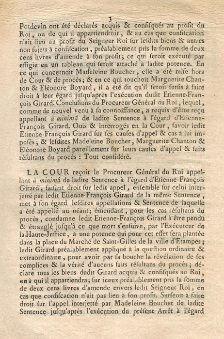 Arrêt du 4 février 1785