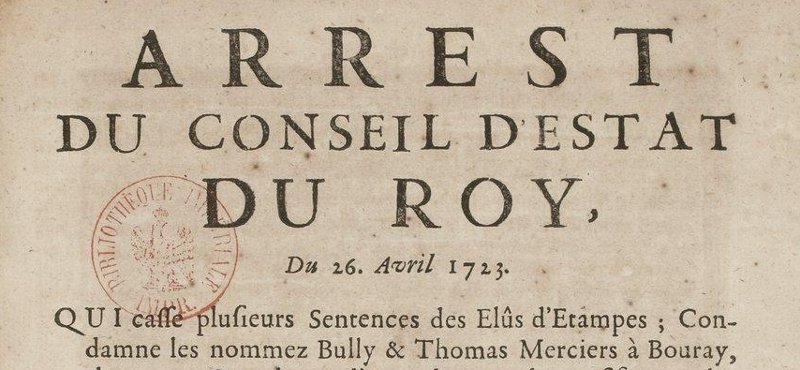 Condamnations en appel pour vente d'alcool illicites (26 avril 1723)