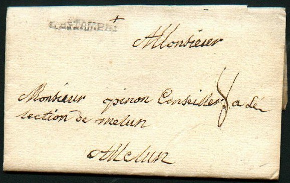 Courrier de 1769