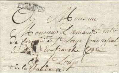 Courrier de 1776